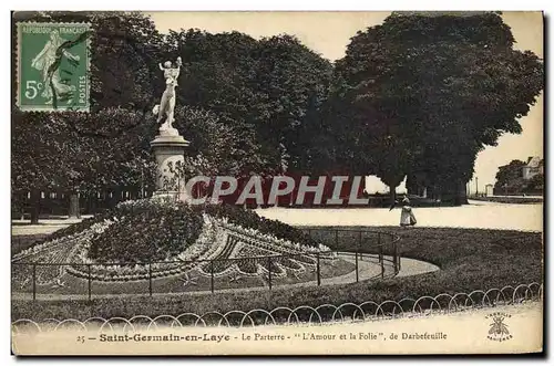 Cartes postales Saint Germain en Laye Le Parterre L&#39amour et la Folie de Darbefeuille