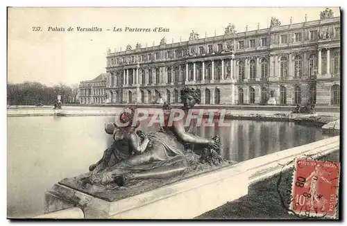 Cartes postales Versailles Les Parterres D&#39Eau