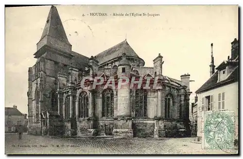 Cartes postales Houdan Abside de L&#39Eglise St Jacques