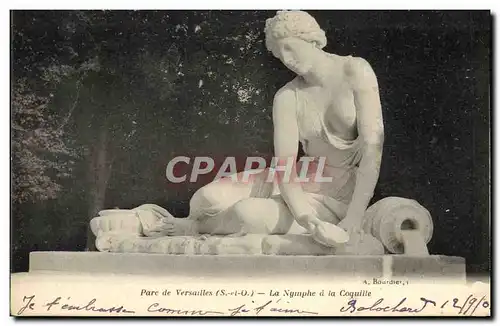 Cartes postales Versailles La Nymphe a la Coquille