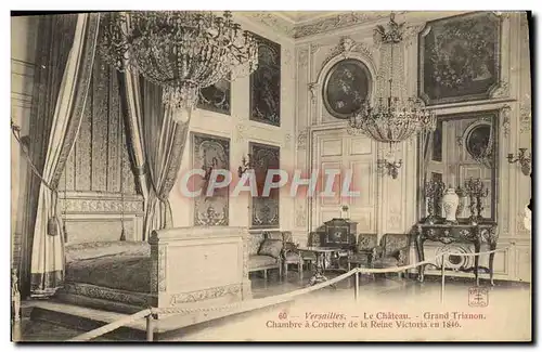 Ansichtskarte AK Versailles Le Chateau Grand Trianon Chambre a coucher de la Reine Victori en 1846