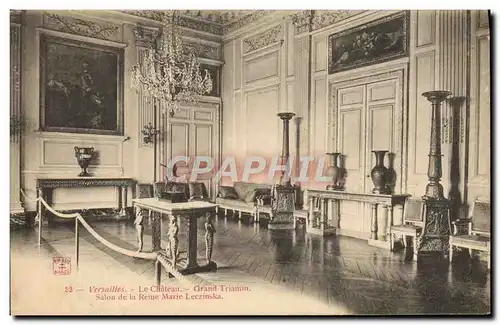 Ansichtskarte AK Versailles Le Chateau Grand Trianon Salon de la reine Leczinska