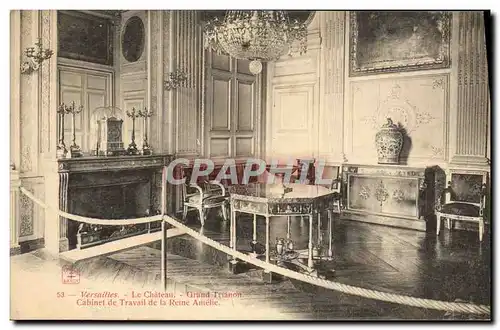 Ansichtskarte AK Versailles Le Chateau Grand Trianon Cabinet de travail de la Reine Amelie