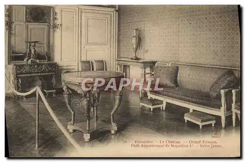 Cartes postales Versailles Le Chateau Grand Trianon petit appartement de Napoleon 1er Salon jaune