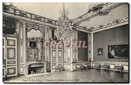 Ansichtskarte AK Versailles Chambre a Coucher de Louis XVI