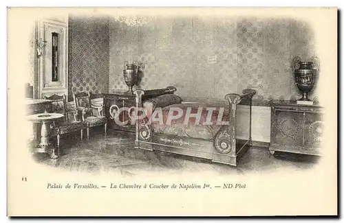 Cartes postales Versailles Chambre a Coucher de Napoleon 1er