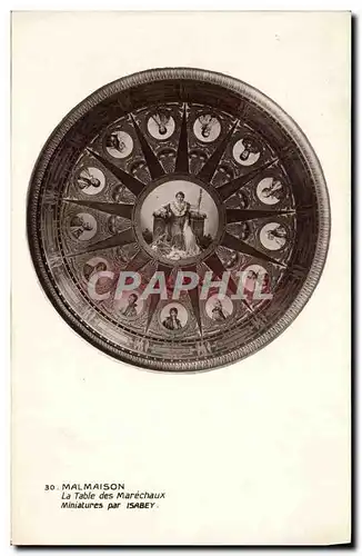 Cartes postales Malmaison La Table des Marechaux Isabey Napoleon 1er