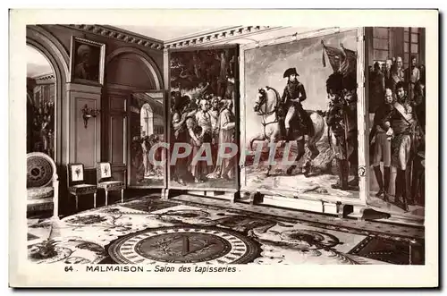 Ansichtskarte AK Malmaison Salon des Tapisseries Napoleon 1er