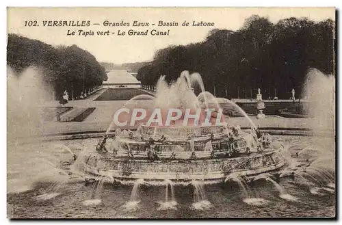 Cartes postales Versailles Grandes Eaux Bassin de Latone