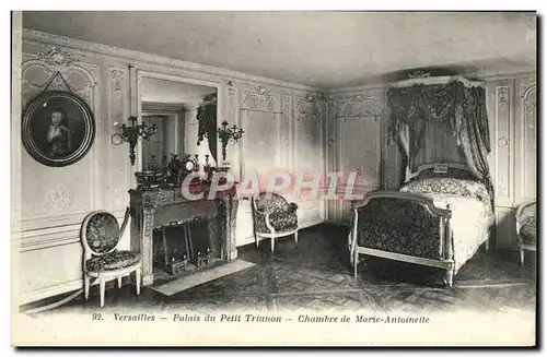 Ansichtskarte AK Versailles Palais du Petit Trianon Chambre de Marie Antoinette