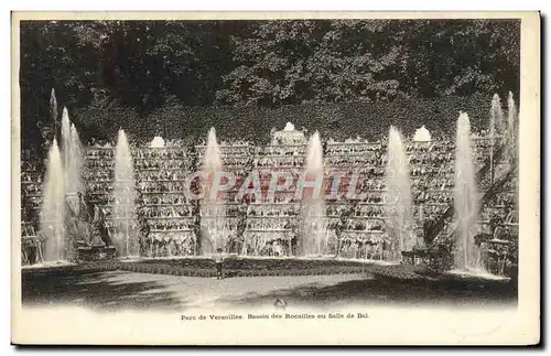 Cartes postales Versailles Parc Bassin des Rocailles ou salle de Bal