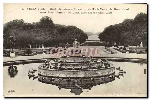 Ansichtskarte AK Versailles Bassin de Latone Perspective du Tapis Vert et du grand canal