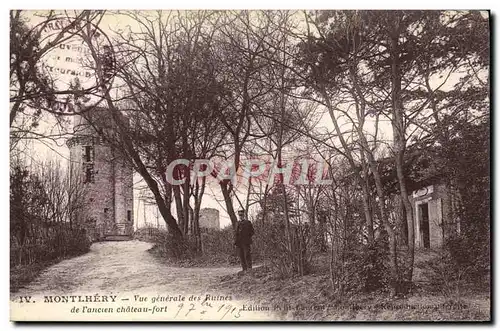 Ansichtskarte AK Montlhery Vue Generale des Ruines