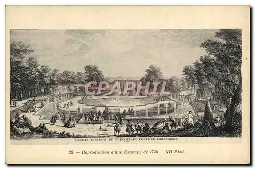 Cartes postales Chateau de St cloud