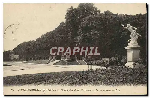 Cartes postales St Germain en Laye Rond Point de la Terrasse Le rosarium