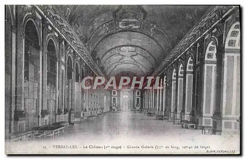 Cartes postales Versailles Le Chateau Grande galerie