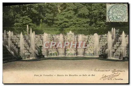 Cartes postales Versailles Bassin des Rocailles ou Salle de Bal