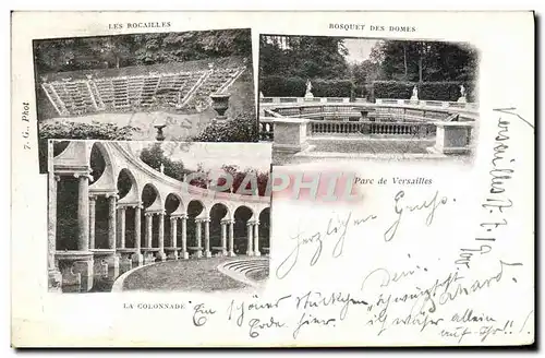 Ansichtskarte AK Versailles Les Rocailles Bosquet Des Domes La colonnade