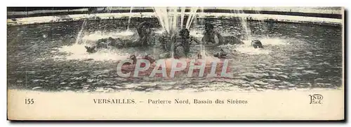 Cartes postales Versailles Parterre Nord Bassin des Sirenes