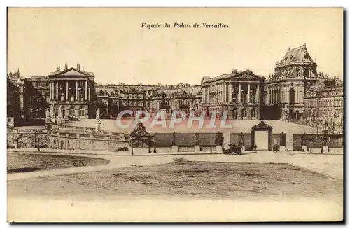 Cartes postales Facade du Palais de Versailles