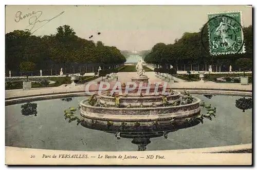 Cartes postales Parc de Versailles Le Bassin de Latone