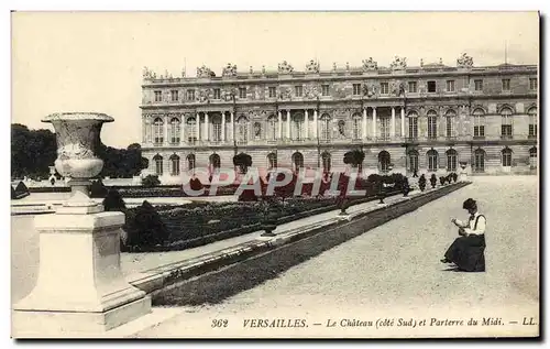 Ansichtskarte AK Versailles Le Chateau et Parterre du Midi