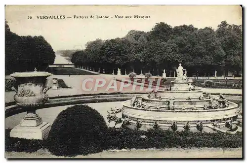 Cartes postales Versailles Parterre de Latone Vase aux Masques