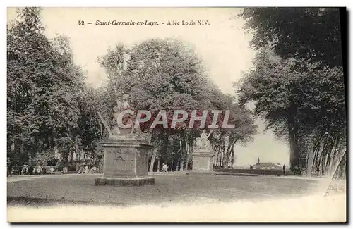 Cartes postales Saint Germain en Laye Allee Louis XIV