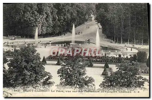 Ansichtskarte AK Saint Cloud Le Parc vue sur les terrasses de l&#39ancien chateau