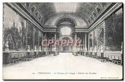 Cartes postales Versailles Le Chateau Galerie des Batailies