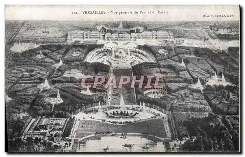 Ansichtskarte AK Versailles Vue generale du Parc et du Palais