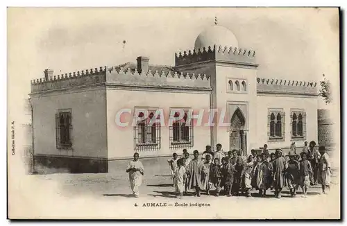 Cartes postales Aumale Ecole indigene Enfants