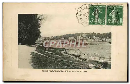 Cartes postales Villeneuve Saint Georges Bords de la Seine
