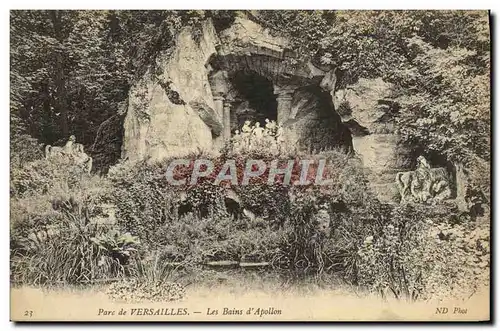 Cartes postales Parc de Versailles Les Bains d&#39Apollon