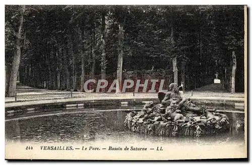 Cartes postales Versailles Le Parc Bassin de Saturne