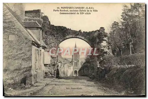 Cartes postales Montfort l&#39Amaury Porte Bardoue ancienne entree de la ville