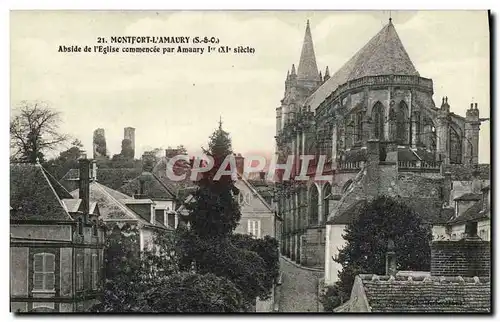 Cartes postales Montfort l&#39Amaury Abside de l&#39eglise