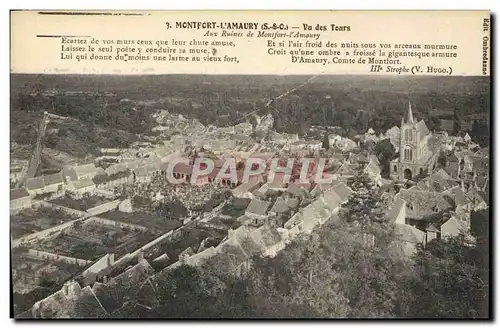 Cartes postales Montfort l&#39Amaury Vue des Tours