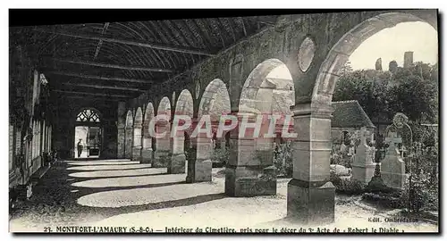 Cartes postales Montfort l&#39Amaury Interieur du cimetiere pris pour decor du 3eme acte de Robert le diable