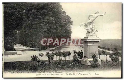 Cartes postales Saint Germain en Laye La Terrasse Rond point du rosarium La feuille et l'ouragan