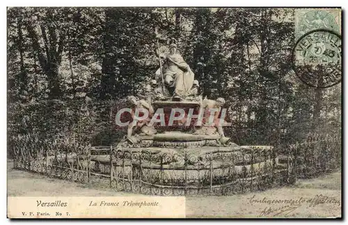 Cartes postales Versailles La France Triomphante