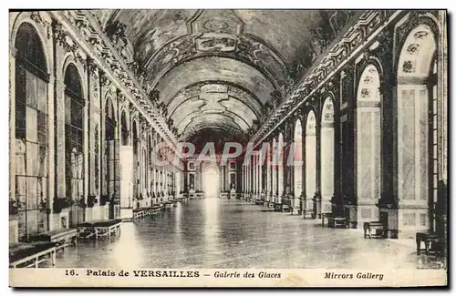 Cartes postales Palais de Versailles Galerie des Glaces