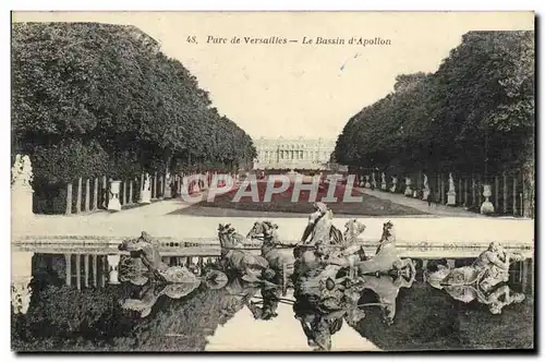 Cartes postales Parc de Versailles Le Bassin d'Apollon