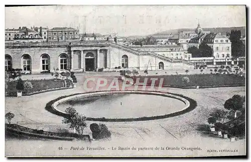 Ansichtskarte AK Parc de Versailles Le Bassin du parterre de la Grande Orangerie