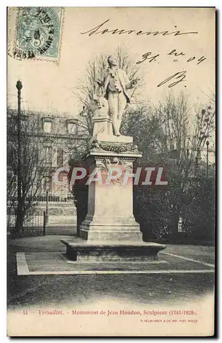 Ansichtskarte AK Versailles Monument de Jean Houdon Sclupteur