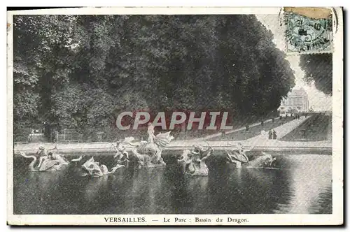 Cartes postales Versailles Le Parc Bassin du Dragon