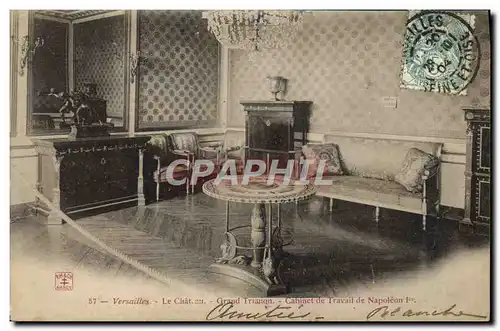 Cartes postales Versailles Le Chateau Grand Trianon Cabinet de travail de Napoleon 1er