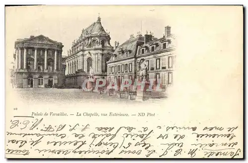 Cartes postales Palais de Versailles La Chapelle vue Exterieure