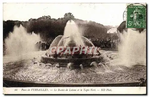 Ansichtskarte AK Parc de Versailles Le Bassin de Latone et le Tapis Vert