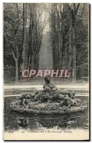 Cartes postales Versailles Le Printemps